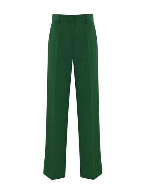 Pantalone Visivo in tela di lana verde WEEKEND MAX MARA | 2425136041600007